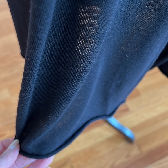 Eileen Fisher drape front lightweight merino wool cardigan - Picture 7 of 9